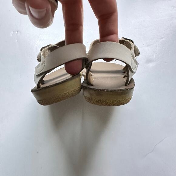 Saltwater Surfer White Leather Sandals - Toddler Size 7 - Picture 5 of 6